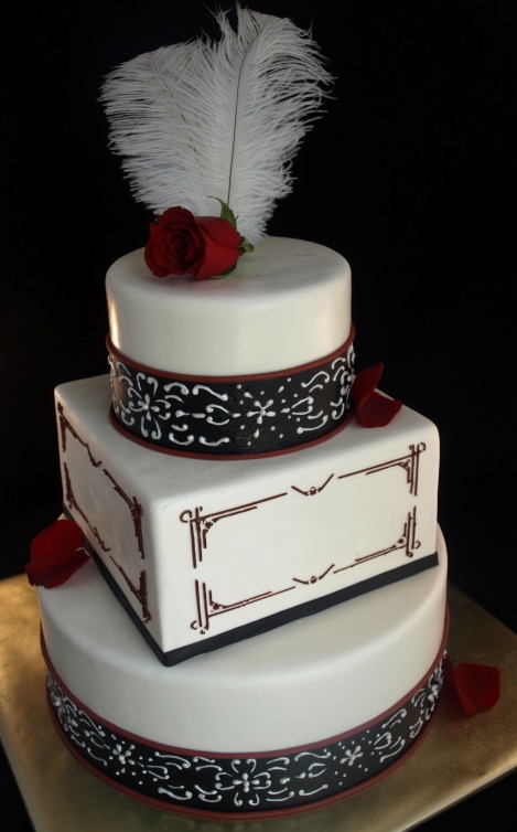 Art Deco Wedding Cake Portland